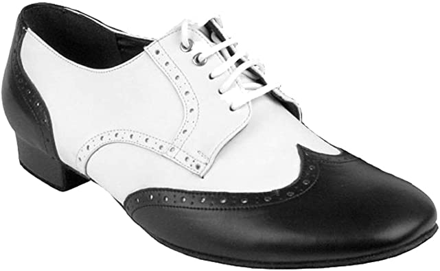 Amazon.com | Men's Ballroom Salsa Standard & Smooth Black & White .
