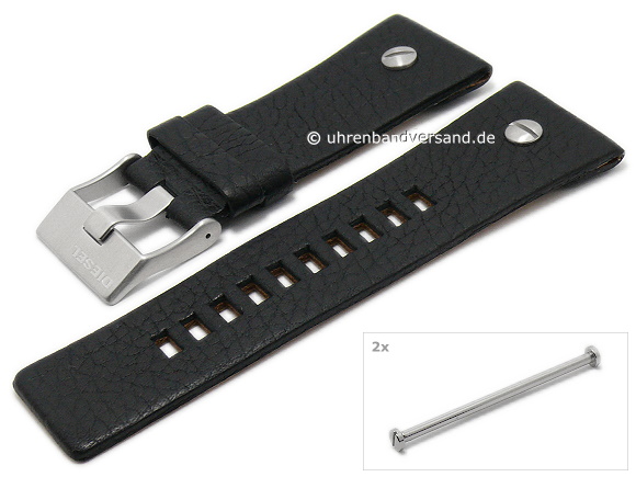 Replacement watch strap DIESEL DZ7125 28mm black leath