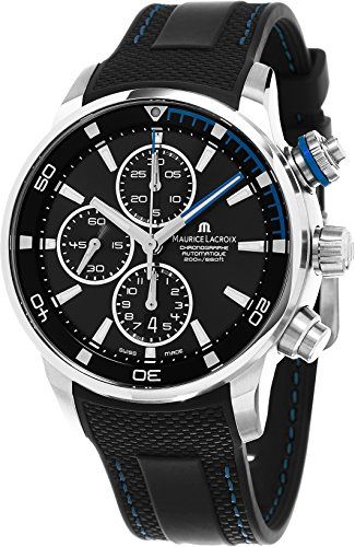 Maurice Lacroix Pontos S Chronograph Men's Black Dial Bla .