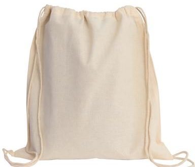 100% Cotton backpacks bags junior ,Cotton Drawstring bags kids che