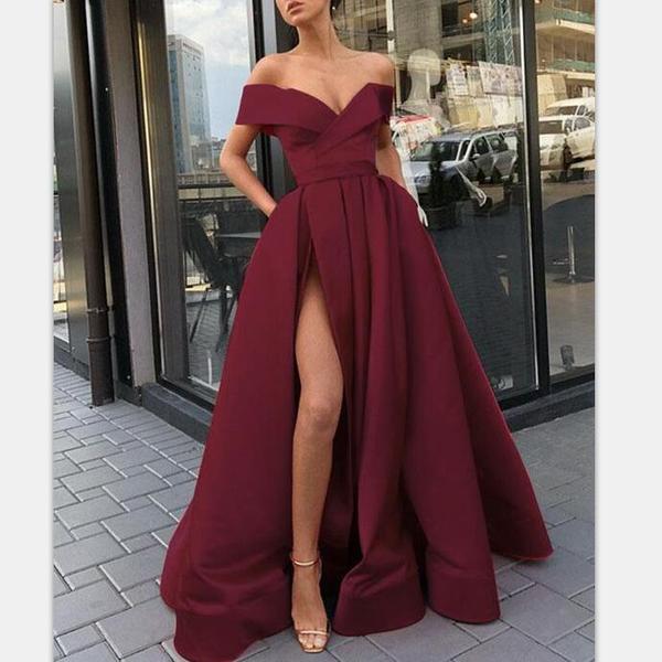 Elegant Fashion Chea Red Long Women Formal Prom Dresses,Evening .