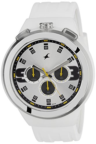 Buy Fastrack Chronograph White Dial Men's Watch - 38002PP01J .