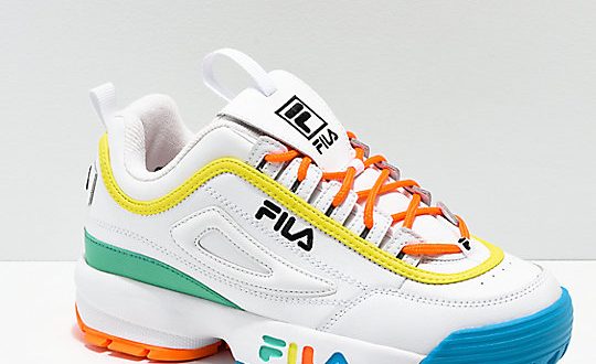 FILA Disruptor Multicolor & White Shoes | Zumi