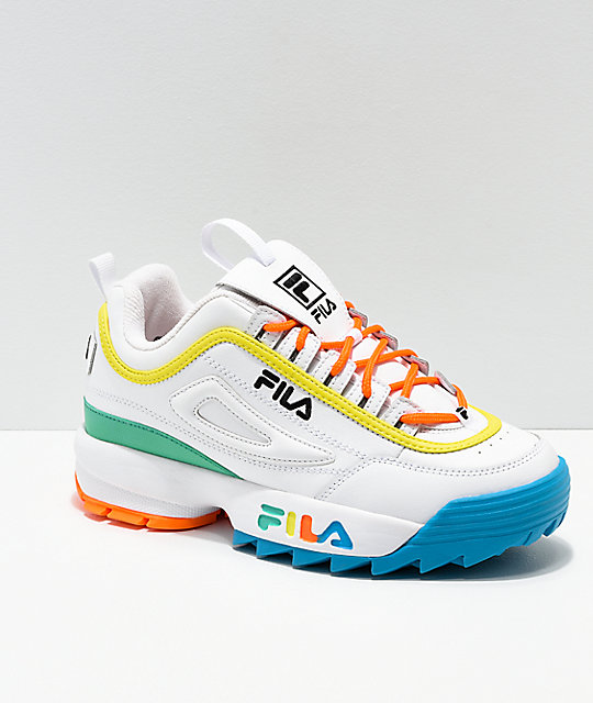 FILA Disruptor Multicolor & White Shoes | Zumi