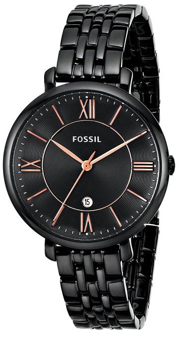 Fossil Women's ES3614 Jacqueline Three-Hand Date Stainless Steel .