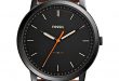 Fossil Men's The Minimalist Brown Leather Strap Watch 44mm FS5305 .
