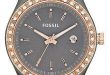 $90 Fossil Watches - Rose Gold and Smoke Ion Ladies Watch .