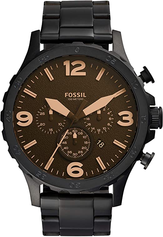 Amazon.com: Fossil Men's Nate Quartz Stainless Steel Chronograph .
