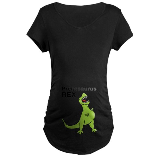 Pregasaurus Rex, Funny Maternity Dark T-Shirt Pregasaurus Rex .