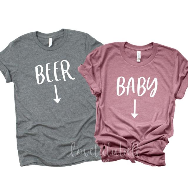 Beer or Baby Funny Pregnancy Shirts – LoveLuluBell, L