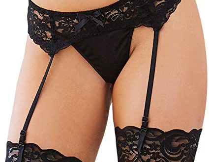 Amazon.com: Dreamgirl Women's Sultry Nights Garter Belt, Black .