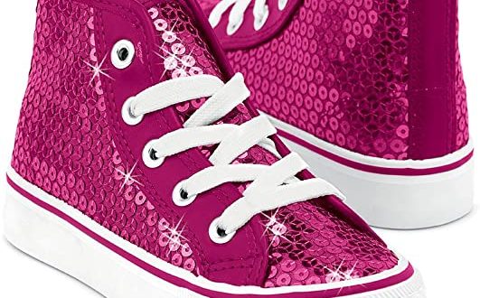 Amazon.com: Balera Sneakers Girls Shoes for Dance with Sequins .