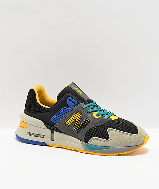 New Balance Lifestyle 997 Sport Grey, Oak & Team Gold Shoes | Zumi