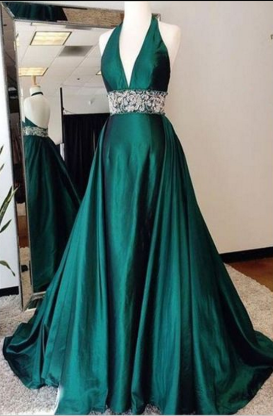 Prom Dresses,emerald Green Prom Dress,evening Gowns,long Prom .