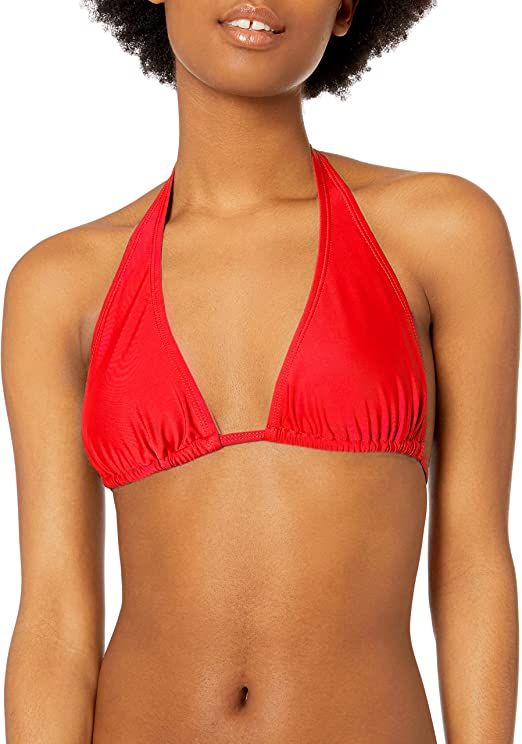 Amazon.com: All American Women's Triangle Halter Bikini Top: Clothi