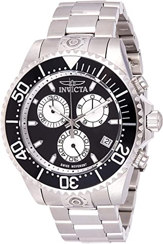 Amazon.com: Invicta Pro Diver Chronograph Black Dial Mens Watch .