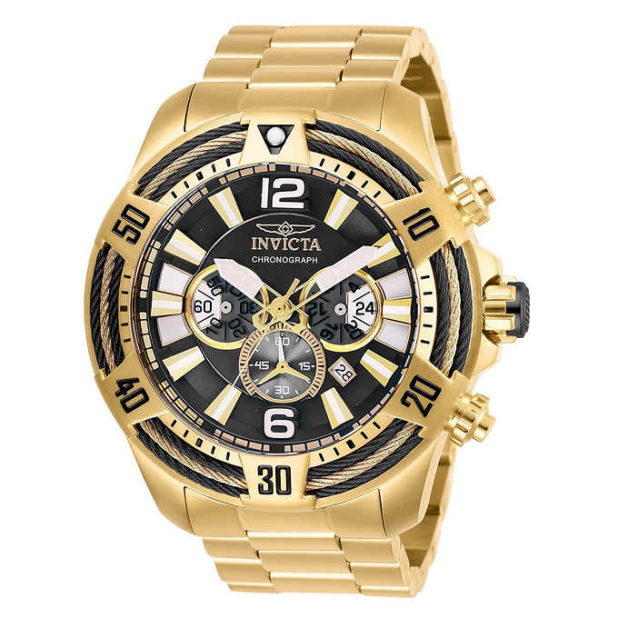 Invicta Bolt Gold-Tone Chronograph Men's Wat