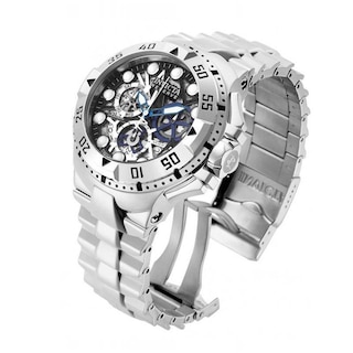 Men's Invicta Excursion Chronograph Watch with Black Skeleton Dial .