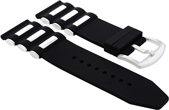 26MM Silicone Rubber Diver Band Strap for Invicta Excursion 18202 .