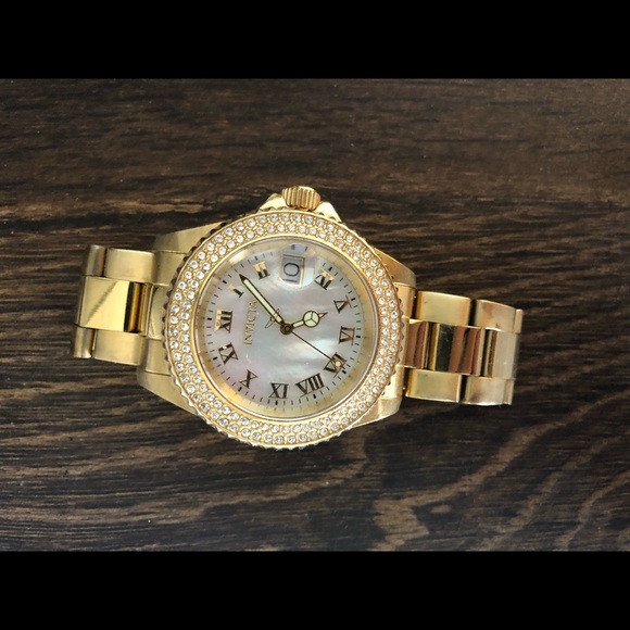 Invicta Jewelry | Goldstudded Diamond Womens Watch | Poshma