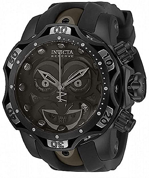 Amazon.com: Invicta Reserve DC Comics Joker Venom Black 52mm Men's .