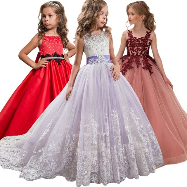 Flower Girl Wedding Evening Party Dresses Kids Dresses For Girls .