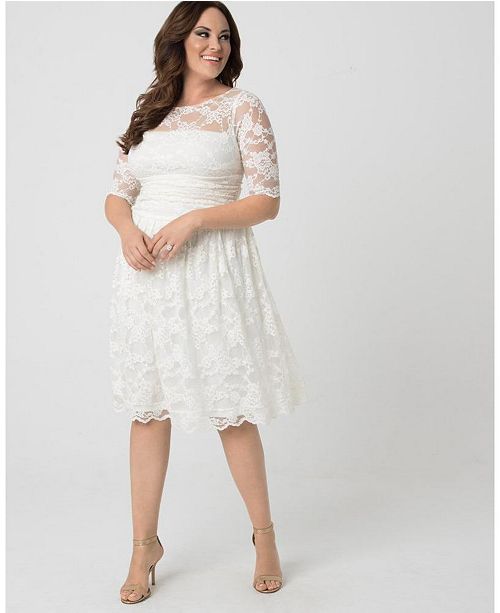 Kiyonna Women's Plus Size Aurora Lace Dress & Reviews - Dress