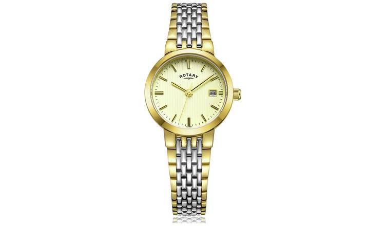 Buy Rotary Ladies Two Tone Stainless Steel Bracelet Watch .