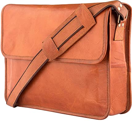Amazon.com: Leather Messenger Bags for Men & Women New Job Gifts .