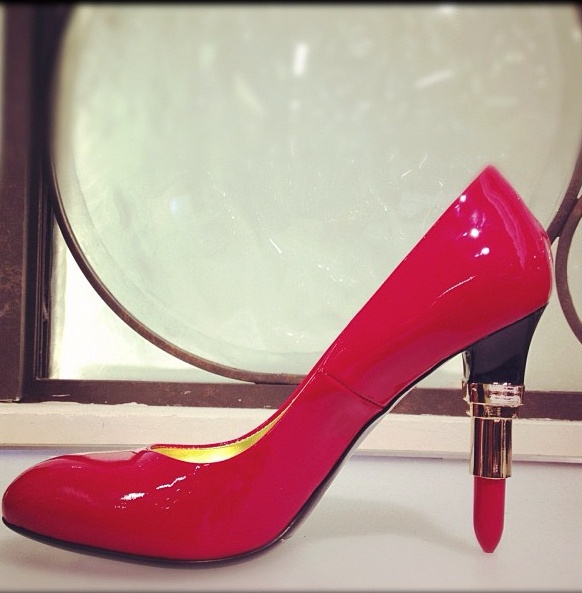 Alfredo Guardiani lipstick shoes #shoes #lipstick #heels #red .