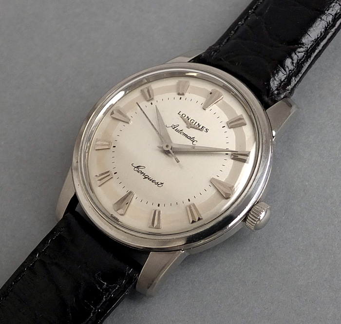 SOLD LONGINES CONQUEST Automatic Gents Vintage Watch 1955 .