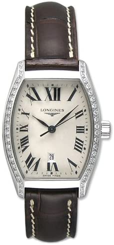 Longines Evidenza Stainless Steel & Diamond Womens Strap Watch L2 .