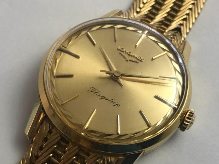 Longines Flagship men's watch, very rare, from 1960 in 18 - Catawi
