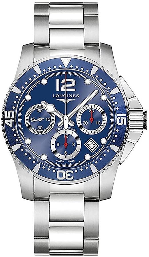 Amazon.com: Longines HydroConquest Automatic Chronograph Blue Dial .