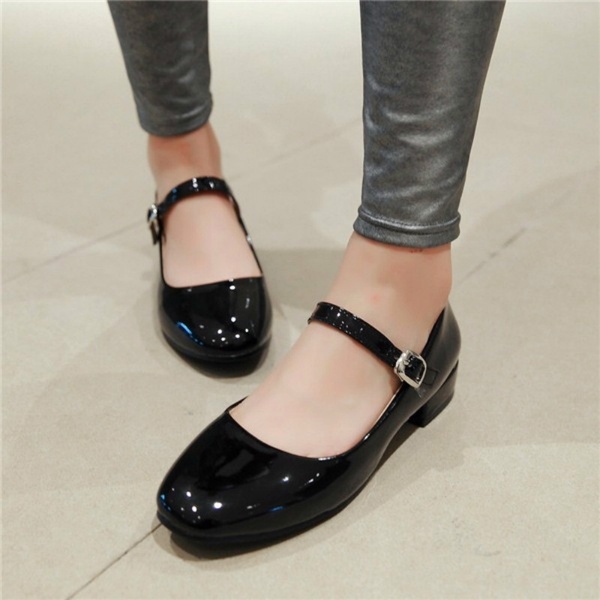 Shoes Women Mary Jane Ladies Shoes Flats Fall Buckle School Shoes .