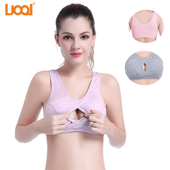 Wholesale Breastfeeding Wear 100% Cotton Maternity Bra Soft .