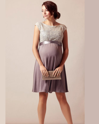 Plus size maternity cocktail dress