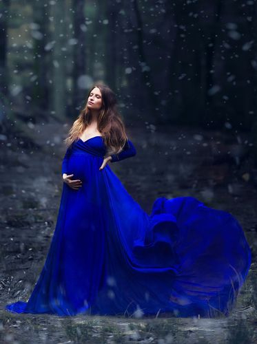 Image 1 | Blue maternity dress, Royal blue maternity dress .