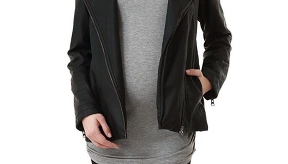 Momo Maternity Jackets & Coats | Black Maternity Leather Jacket .