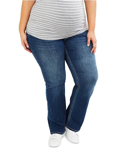 Motherhood Maternity Plus Size Boot-Cut Maternity Jeans & Revie