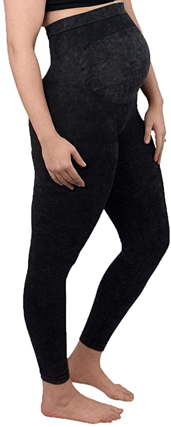 Leading Lady Women's Cotton Maternity Support Leggings .