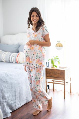 Floral Maternity Nursing Pajamas For Your Hospital Bag Stay Shower .