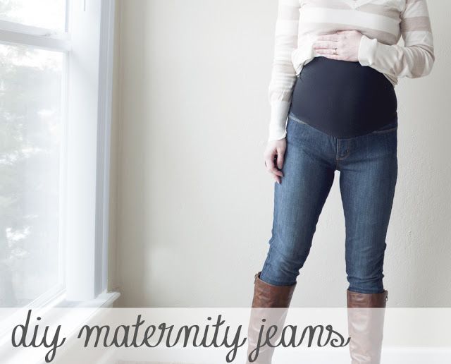 pocketful of pretty: DIY Maternity Jeans | Diy maternity clothes .
