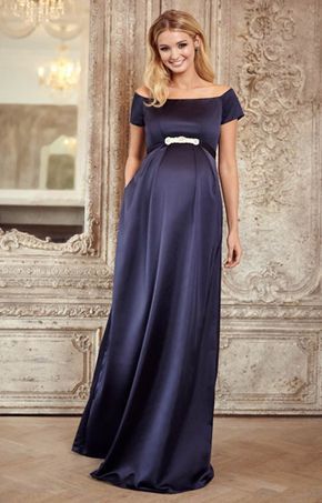 Aria Maternity Gown Midnight Blue - Maternity Wedding Dresses .