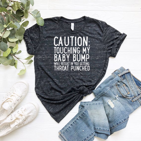 CAUTION Maternity Shirt Funny Maternity Tops Funny | Et