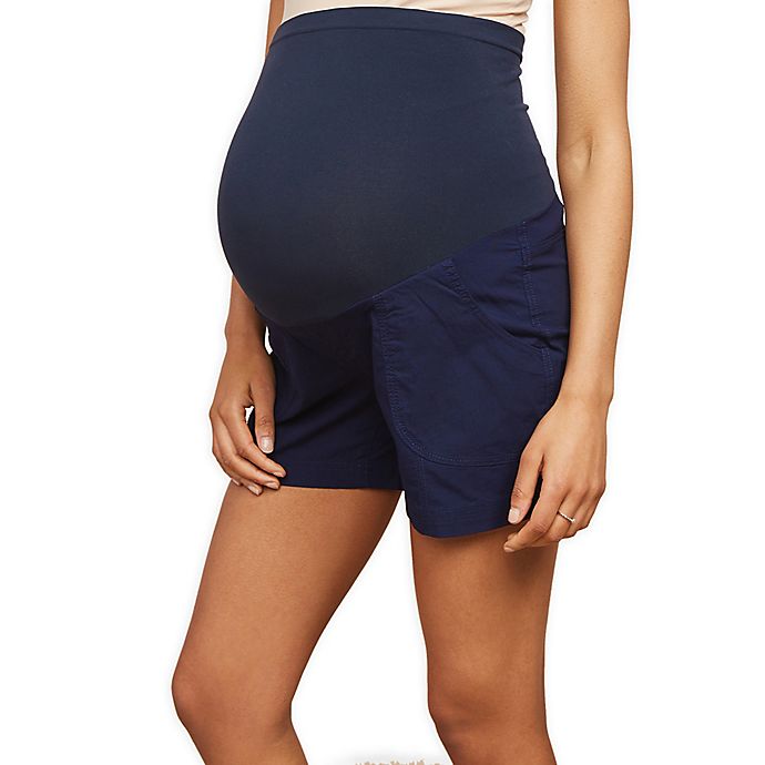 Motherhood Maternity® Poplin Maternity Shorts | buybuy BA