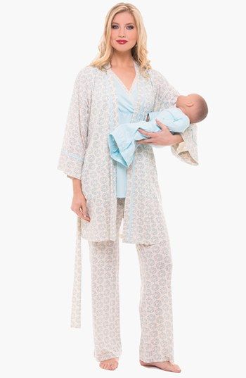 Olian 4-Piece Maternity Sleepwear Set | Maternity sleepwear .