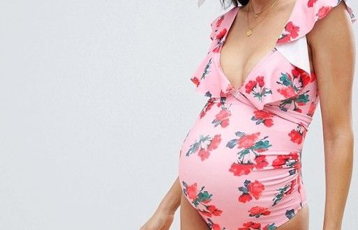 ASOS Maternity | ASOS DESIGN maternity wrap front frill detail .