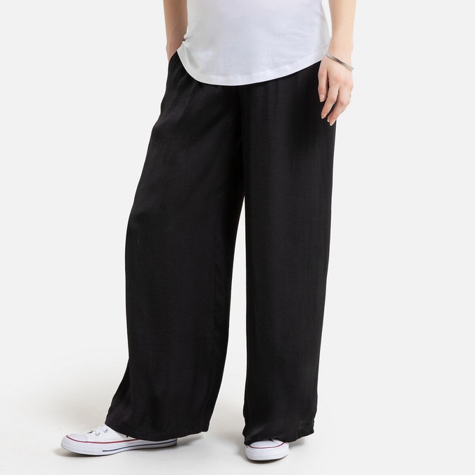 Wide leg maternity trousers, length 30" La Redoute Collections .