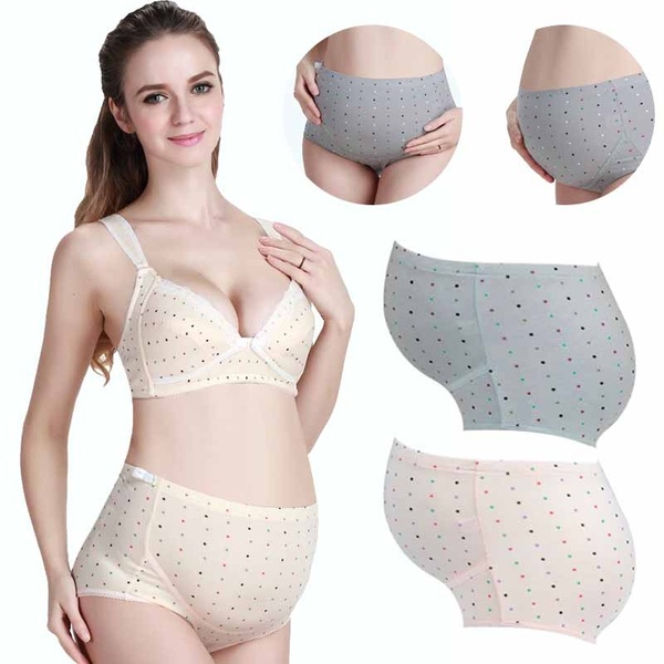 1pcs Pregnant Women Cotton Underwear U-Shaped Low Waist Maternity .